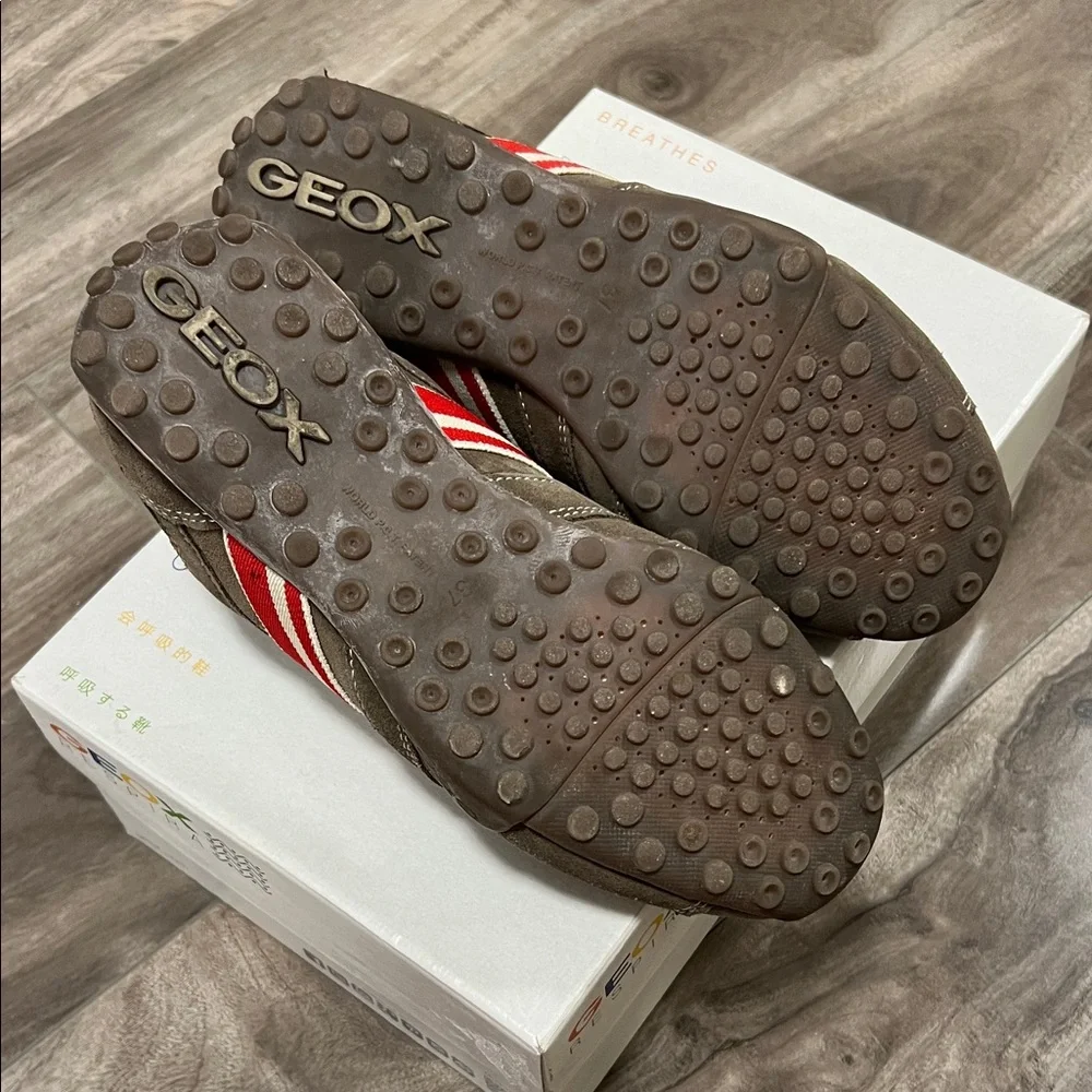 🔥🔥Geox Boys Slip-On Loafers in tan color